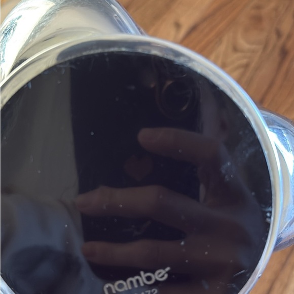 Nambe Silver and Gray Curved Vase - Picture 4 of 4